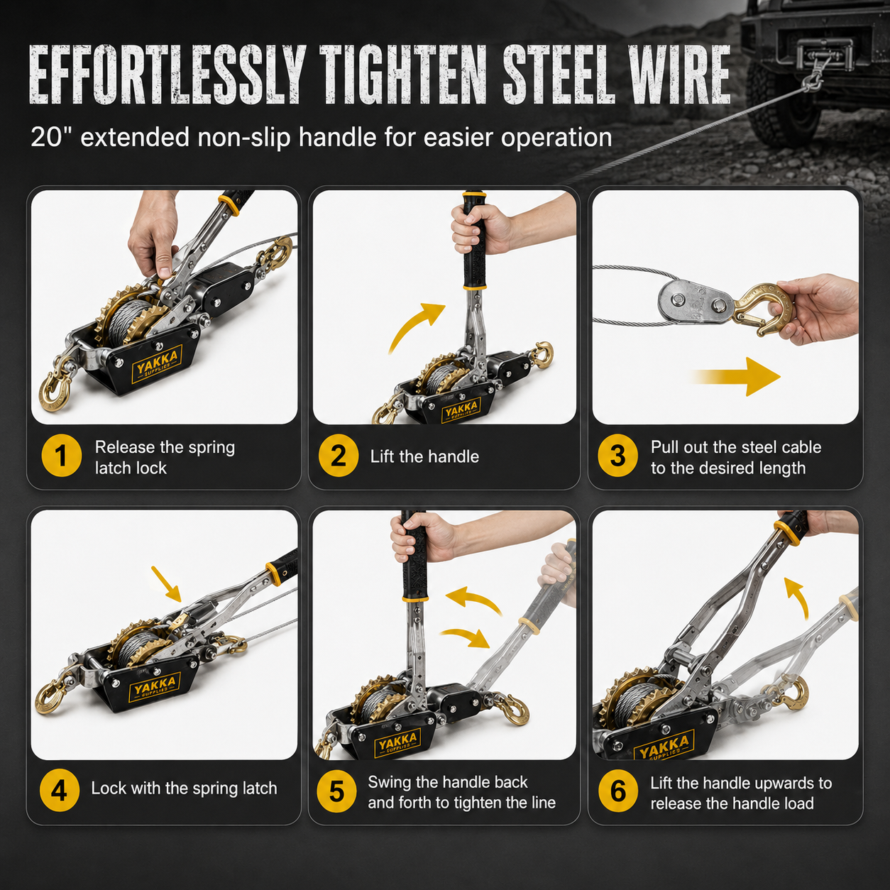 Manual Winch 4x4 by Yakka™